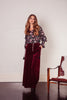 Winter Corduroy Wide Leg High Waisted Flares in Wine